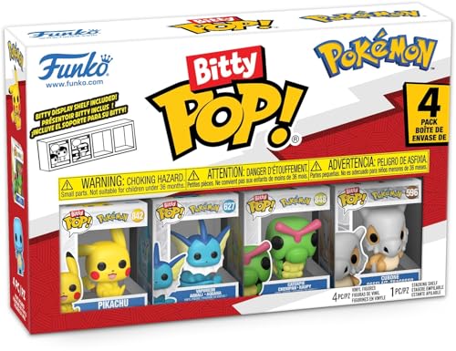 funko bitty pop! pokemon pikachu 4-pack mini-figuren sammlerstück stapelbar