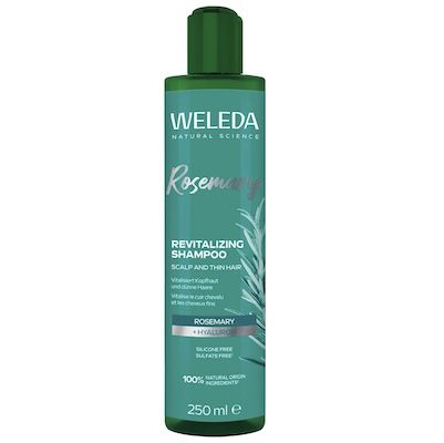 weleda bio rosmarin shampoo mit hyaluronsäure, vegan, ohne silikone, 250ml