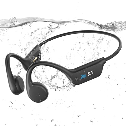 guudsoud schwimmkopfhörer mit bluetooth 5.3, 32 gb mp3, wasserdicht für schwimmen