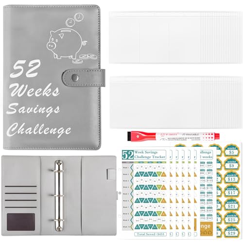 Produktbild: budget planner a5 binder deutsch - haushaltsbuch, budgetblätter, pocket (grau)