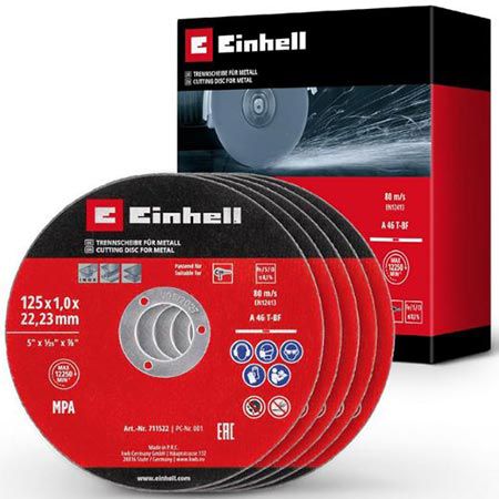 einhell dünntrennscheiben-set 5-tlg. 125mm für 3,49 statt 9