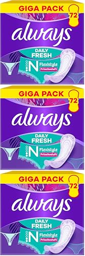 Always Daily Fresh Slipeinlagen Normal Flexistyle 216 Stück (3x72)
