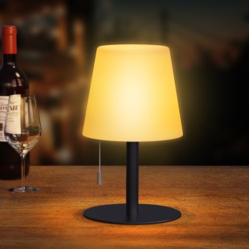Produktbild: tischlampe kabellos dimmbar warmweiß 3000k rgb fernbedienung akku ip44 nnfree-light 1 stück