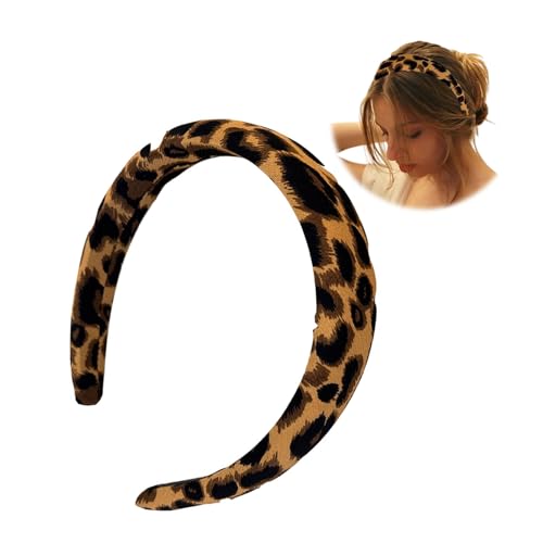 Beauty comfy hoop leoparden-haarbänder, modische rutschfeste damen-stirnbänder