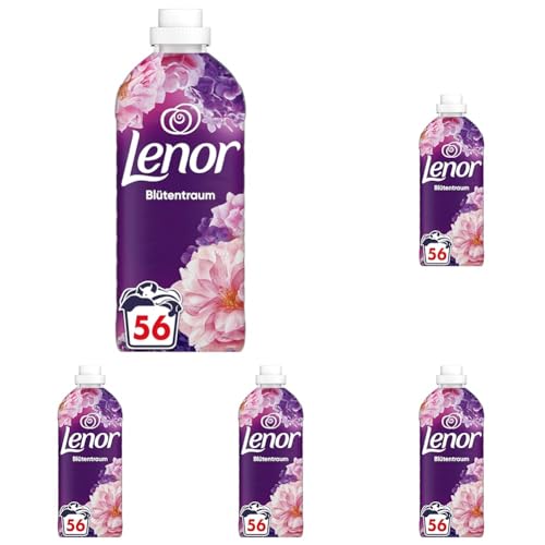 lenor weichspüler blumenbouquet 56 waschladungen, packung mit 5