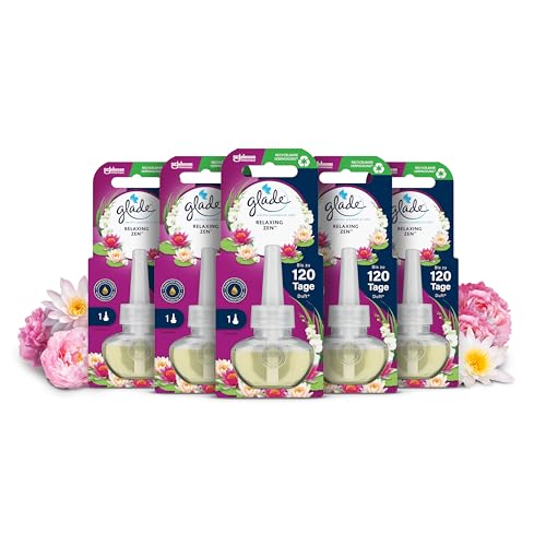 Produktbild: Glade Duftstecker Nachfüller Relaxing Zen, elektrischer Raumduft, 20 ml, 5er Pack
