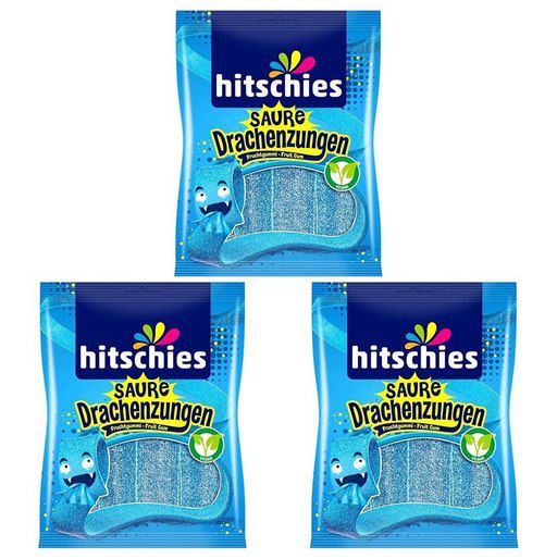 Hitschler Saure Drachenzungen blau, 3x125g