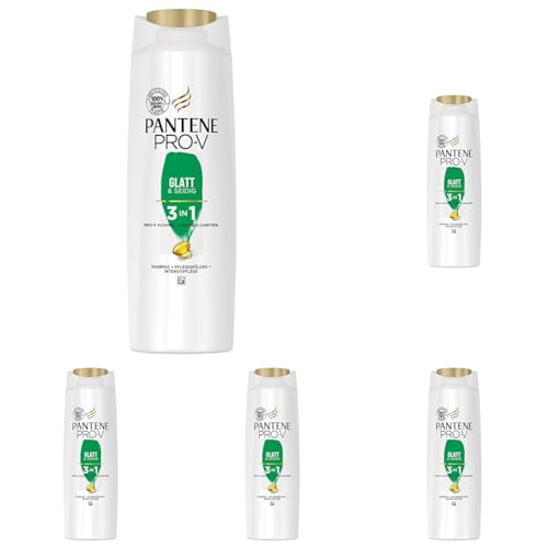 Entdecken Sie das Pantene Pro-V Glatt & Seidig Set: 3-in-1 Shampoo, Pflegesplung und Intensivpflege. Ideal fr widerspenstiges Haar  glnzende Ergebnisse!