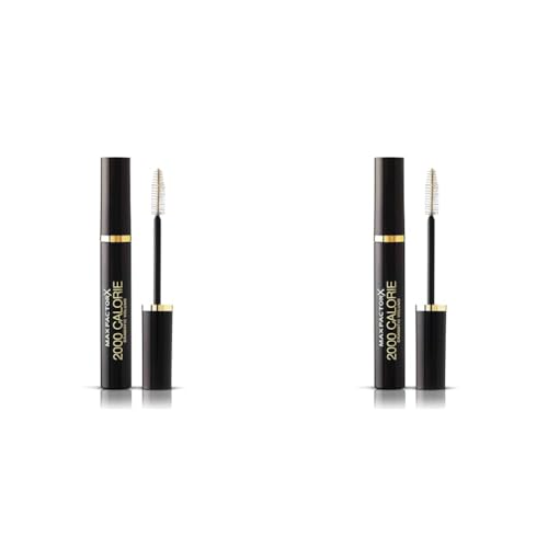max factor 2000 calorie mascara schwarz, langanhaltend, volumen, 9 ml (2er pack)