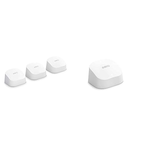 amazon eero 6 mesh wlan router, 500 mbit/s ethernet, bis 560 m abdeckung, 4er-set