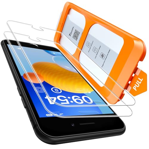 tocol schutzfolie für iphone se 3/2, iphone 8/7/6/6s, 9h härte, 2 stück