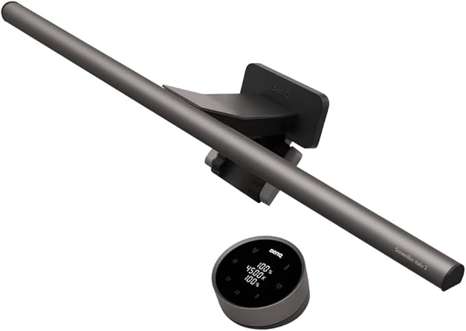 benq screenbar halo 2 - beleuchtung für bildschirm, augenschonend, dimmbar