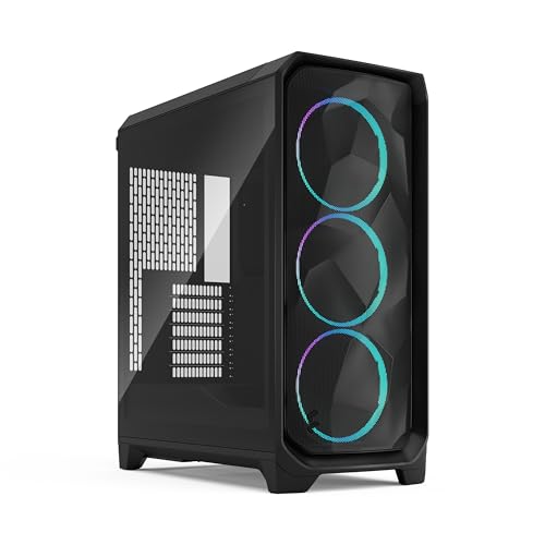 fractal design meshify 3 rgb black tg light tint, glasfenster, schwarz