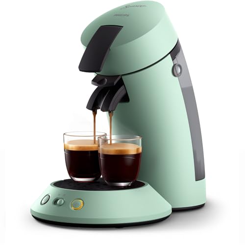philips senseo original plus kaffeepadmaschine, wüstengrün, aus recyceltem plastik