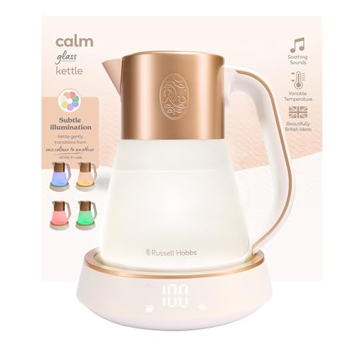 russell hobbs wasserkocher glas 1,7l mit temperaturregelung und warmhaltefunktion