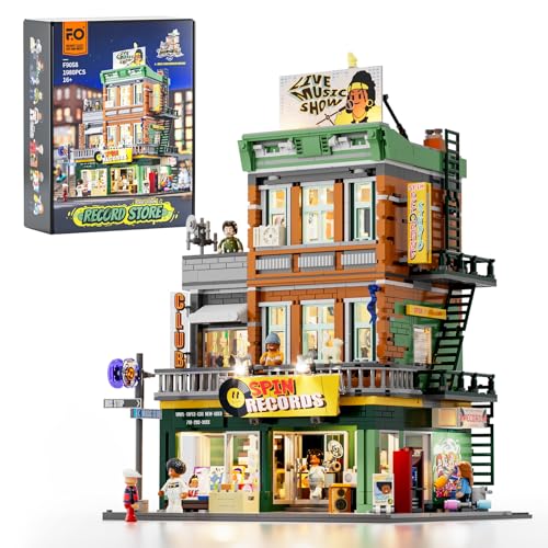 plattenladen funwhole f9058 beleuchtet vinylständer für sammler