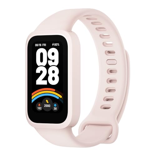 xiaomi smart band 9 fitness tracker pink, 1.47 zoll, 50 sportmodi, 18 tage akku