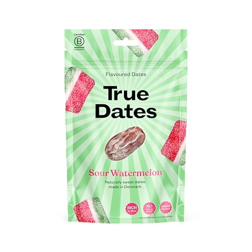 sauerer wassermelonen geschmack - true dates aromatisierte datteln 100 g