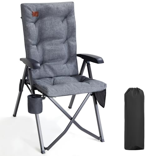 ever advanced campingstuhl klappstuhl faltbar rückenverstellbar bis 150 kg mit seitentasche