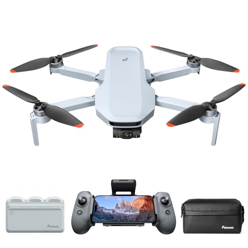 potensic atom 2 drohne mit gps und kamera, 3 akkus, 96 min flugzeit