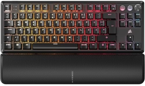 Corsair K70 PRO TKL RGB Mechanische Gaming-Tastatur, 8000Hz, QWERTZ, Schwarz