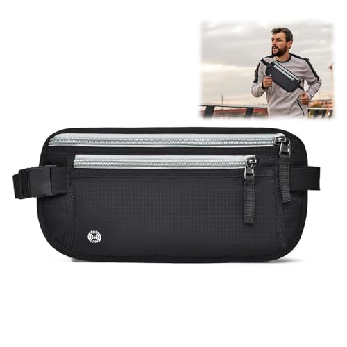 geldgürtel mit sicherheits-gürteltasche für handy, diebstahlsicher, bauchtasche klein