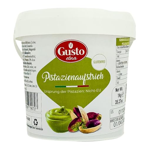 pistazienaufstrich 1kg 20% pistazien von gusto - ideal für schokolade