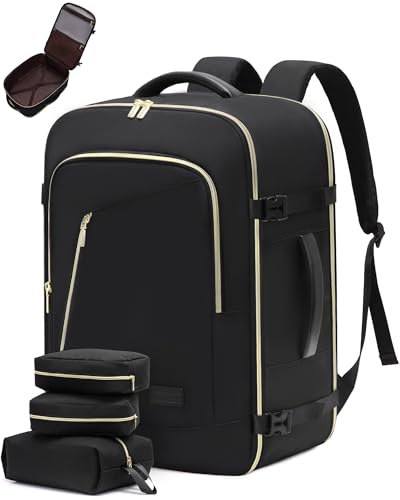Produktbild: lovevook rucksack handgepäck 17,3 zoll laptop reiserucksack für damen und herren schwarz
