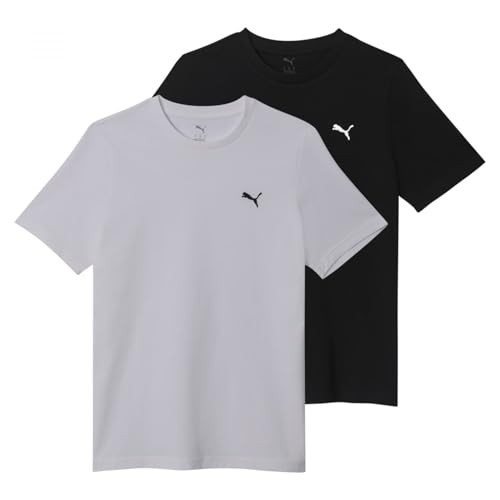 Puma ESS Logo Tee Herren T-Shirt Rundhals 2er Pack M 692313 52