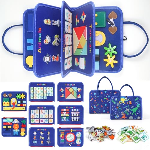 wonzhec busy board 7 in 1 aktivitätsbrett für kleinkinder ab 2 jahren