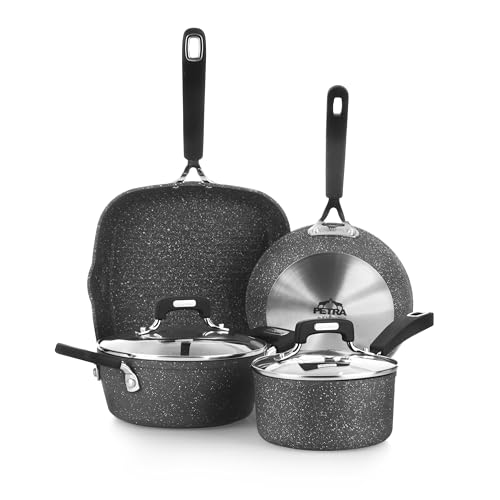 Produktbild: kasanova petra dark topf-set 6-teilig induktions- und backofen geeignet, antihaft