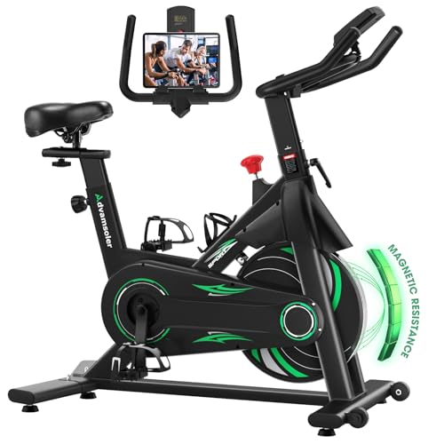 advamsoler heimtrainer fahrrad mit magnetischem widerstand, leises fitnessbike bis 160kg