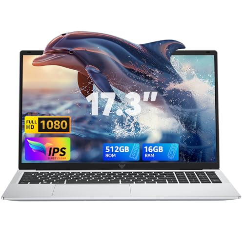 Produktbild: acemagic laptop 17.3 zoll 16 gb ram 512 gb ssd intel n-97 deutscher tastaturschutz