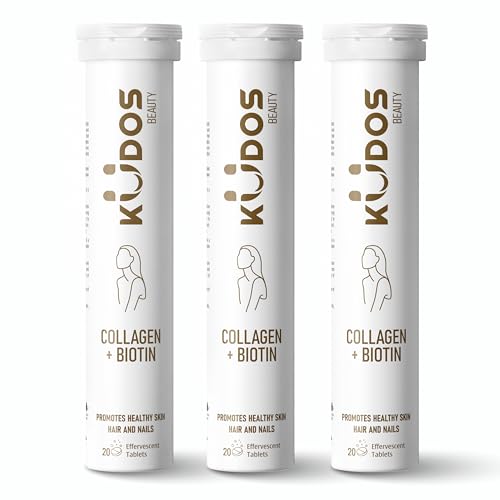 Produktbild: collagen und biotin brausetabletten - kudos beauty, 60 stück