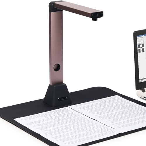 kalopsia 13mp buchscanner a3 erfassung, 3-level-led, usb-dokumentenkamera