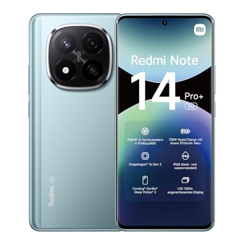 xiaomi redmi note 14 pro+ 5g smartphone, ohne ladegerät, mobiltelefon
