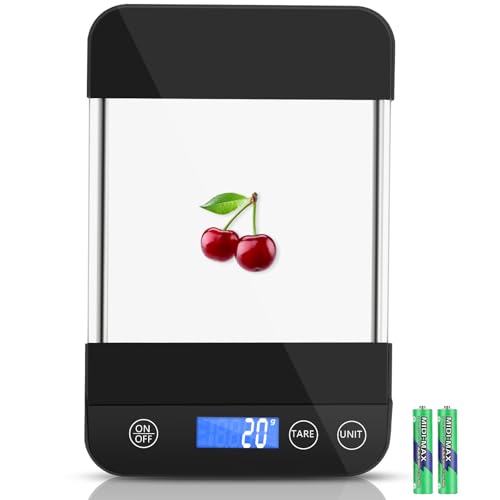 k Küchenwaage digital 15kg mit lcd display und tara funktion, apritsce 1g genauigkeit