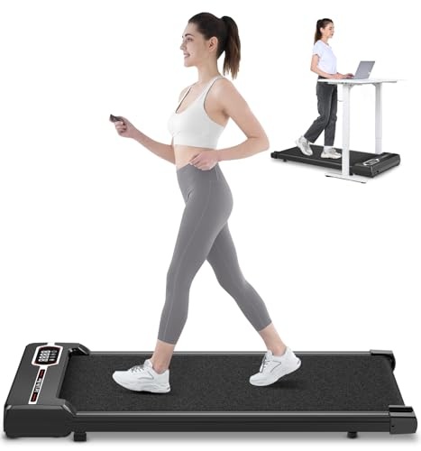 homefitnesscode walking pad laufband für zuhause elektrisch leise schwarz