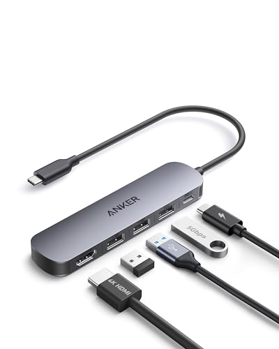 Produktbild: anker usb c hub 5-in-1 mit 4k hdmi 90w max stromversorgung