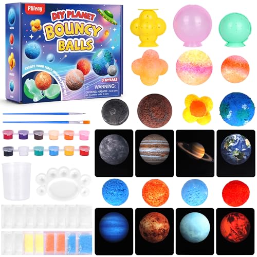 Pllieay flummi planeten gummiball selber machen, DIY hüpfball set für kinder