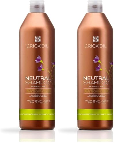 CRIOXIDIL Neutrales Shampoo 1000 ml pH 5,5 mit Salbei-Extrakt für alle Haartypen