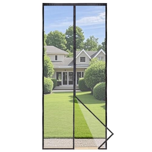 Apalus Prime Fliegengitter Tür 95x220cm, Magnet Insektenschutz für Balkontür