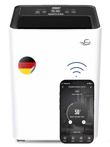 luftentfeuchter comedes demecto 16 eco wifi, energieeffizient und leise