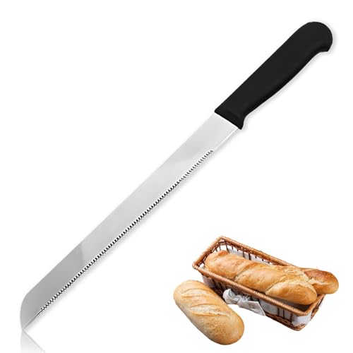 jeiibrzui frühstücksmesser edelstahl wellenschliff für brot brötchen bagels