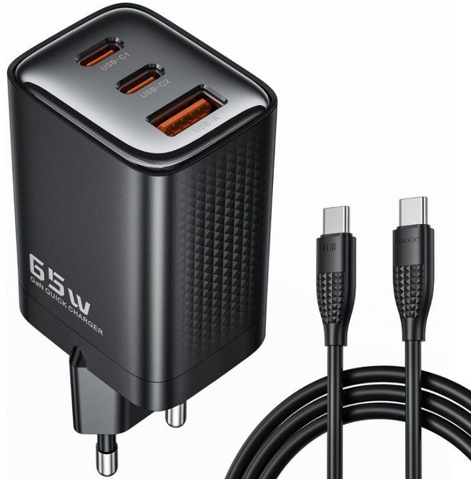 toocki 65W usb c ladegerät 3 ports günstig für 19,79 statt 30