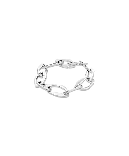 Calvin Klein Damen Edelstahl Gliederarmband Harmonious Connection mit Kristallen