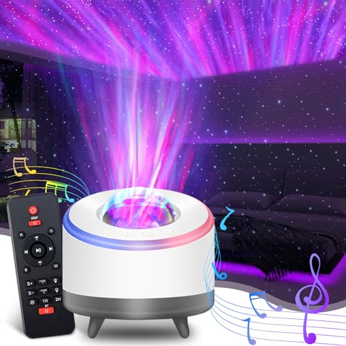 led sternenhimmel projektor mit bluetooth lautsprecher, 3 in 1 galaxy projektor