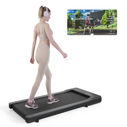 lacuffy walking pad mit app-steuerung, bis 159kg, ai-training, unter dem schreibtisch