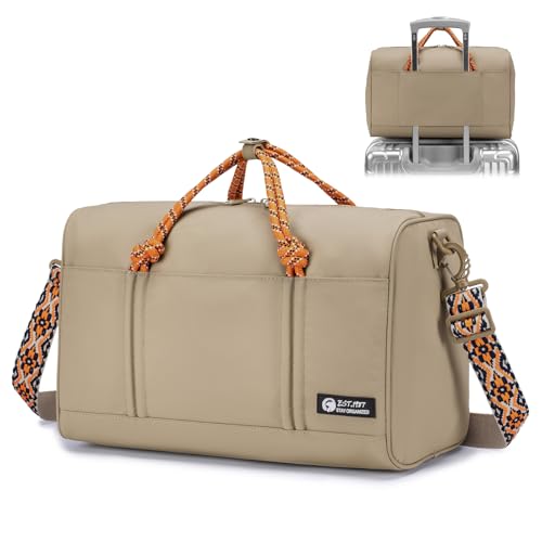 bagzy handgepäck tasche 40x20x25cm wasserdicht faltbar sporttasche khaki für flugzeug