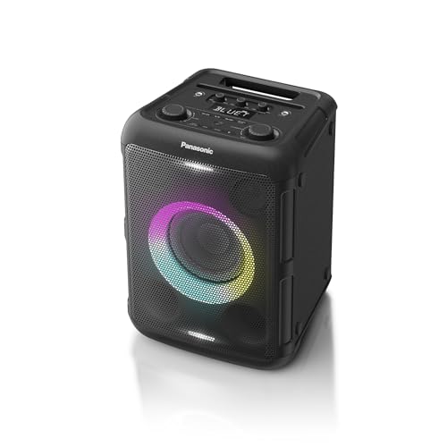 panasonic tragbarer party-lautsprecher sc-bmax5e-k mit bluetooth, 75 w, schwarz